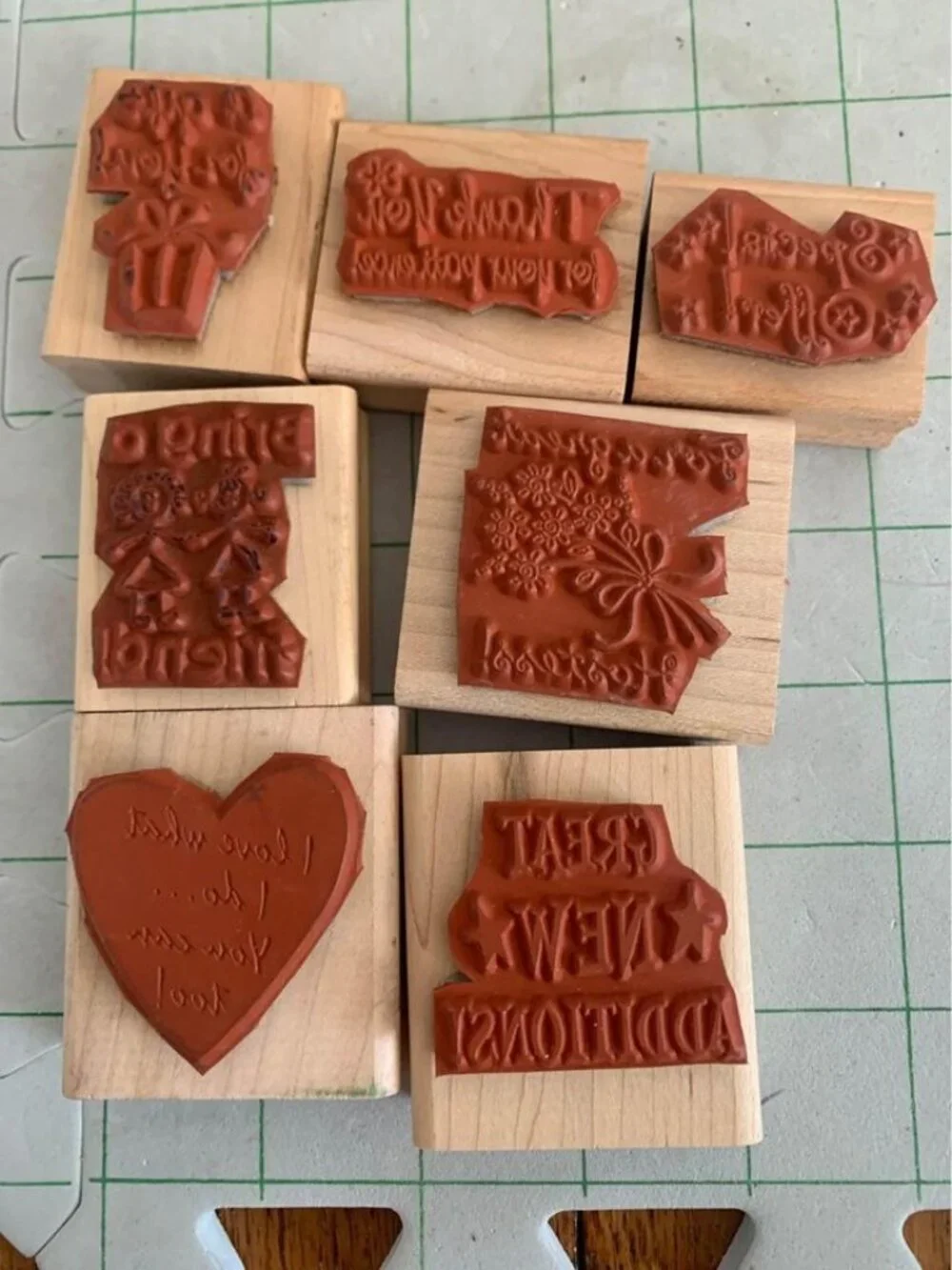 Stampin Up Business Memos Rubber Stamp Set